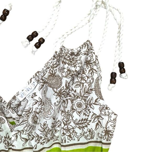 NWOT VENUS Camisole with Lime and Brown Accents Size 10 - Picture 7 of 10